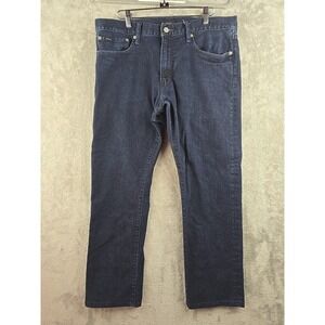 Polo Ralph Lauren Jeans Men's 34X27.5 Blue The Varick‎ Slim Denim Y2k Minimalist
